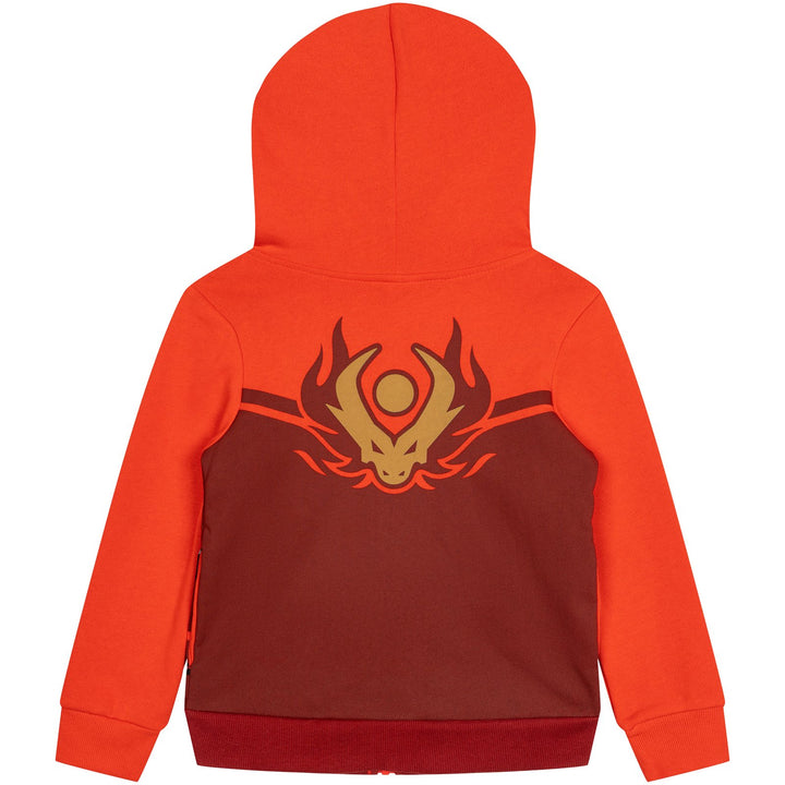LEGO Ninjago Boys' Cosplay Fleece Zip-Up Hoodie Ninja Kai Red