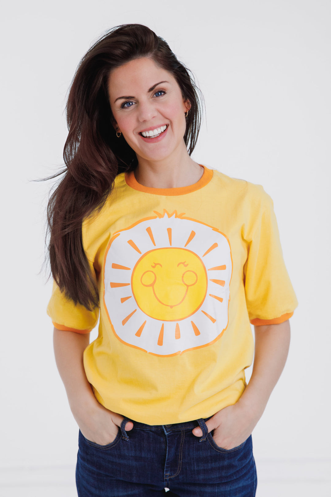 Care Bears Funshine Bear Men's Cosplay T-Shirt Yellow