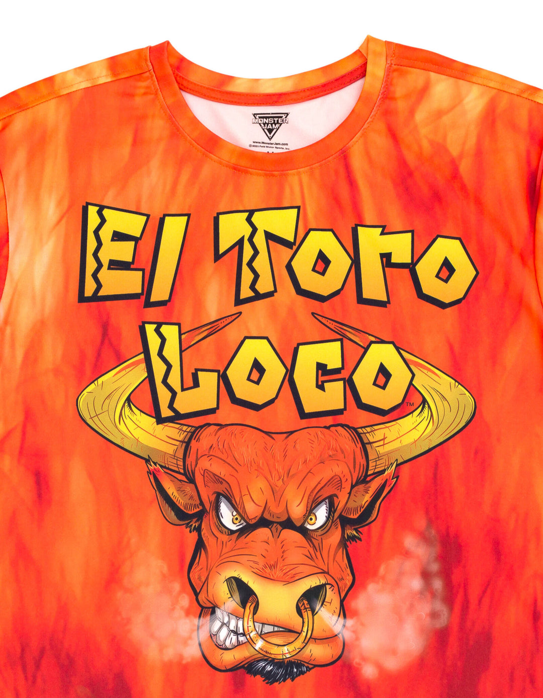 Monster Jam El Toro Loco Men's Athletic Short Sleeve T-Shirt Red