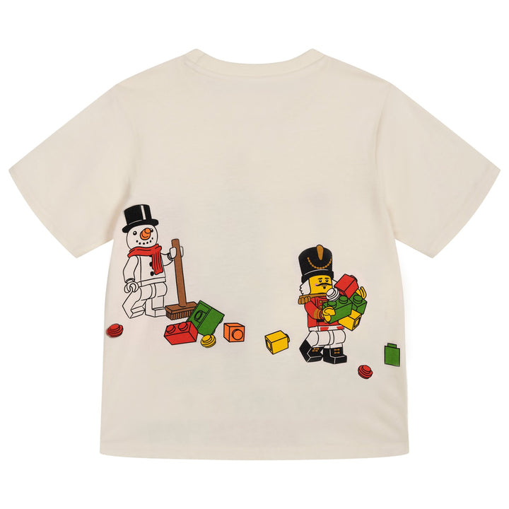 LEGO Boys' Short Sleeve T-Shirt Tusk Brickmas Holiday