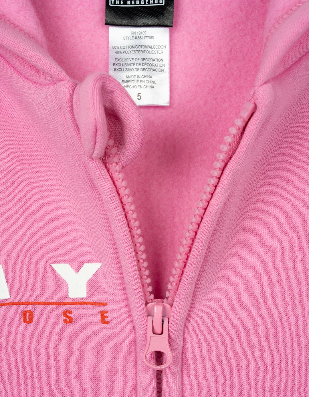 SEGA Sonic the Hedgehog Amy Rose Girls' Fleece Cosplay Zip-Up Hoodie Pink
