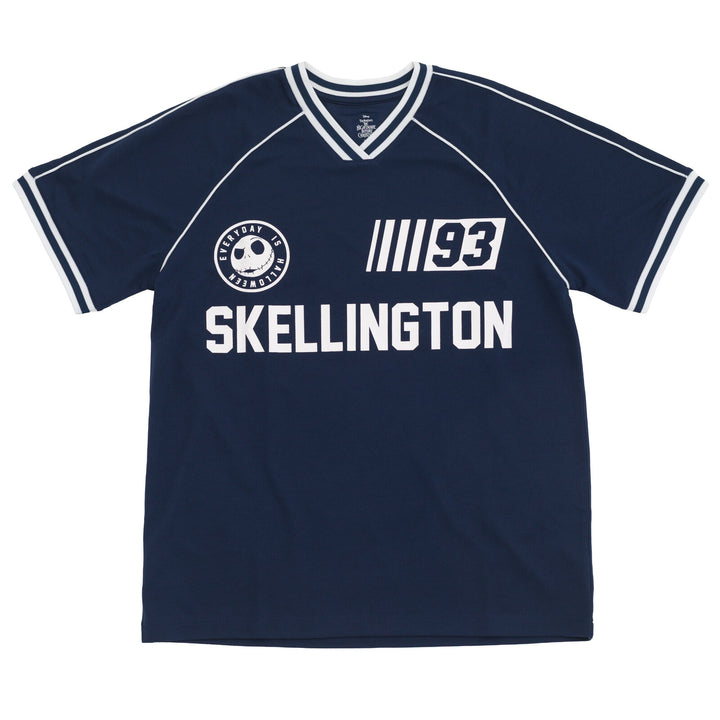 Nightmare Before Christmas Jack Skellington Men's Soccer Jersey Navy