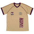 Marvel Spider-Man Men's Athletic Jersey Shirt  V-neck T-Shirt Khaki