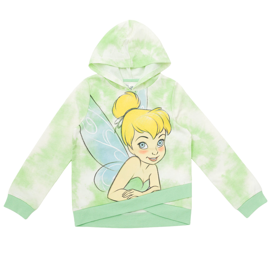 Tinkerbell Peter Pan Tinker Bell Girls' Fleece Pullover Hoodie Green Dye