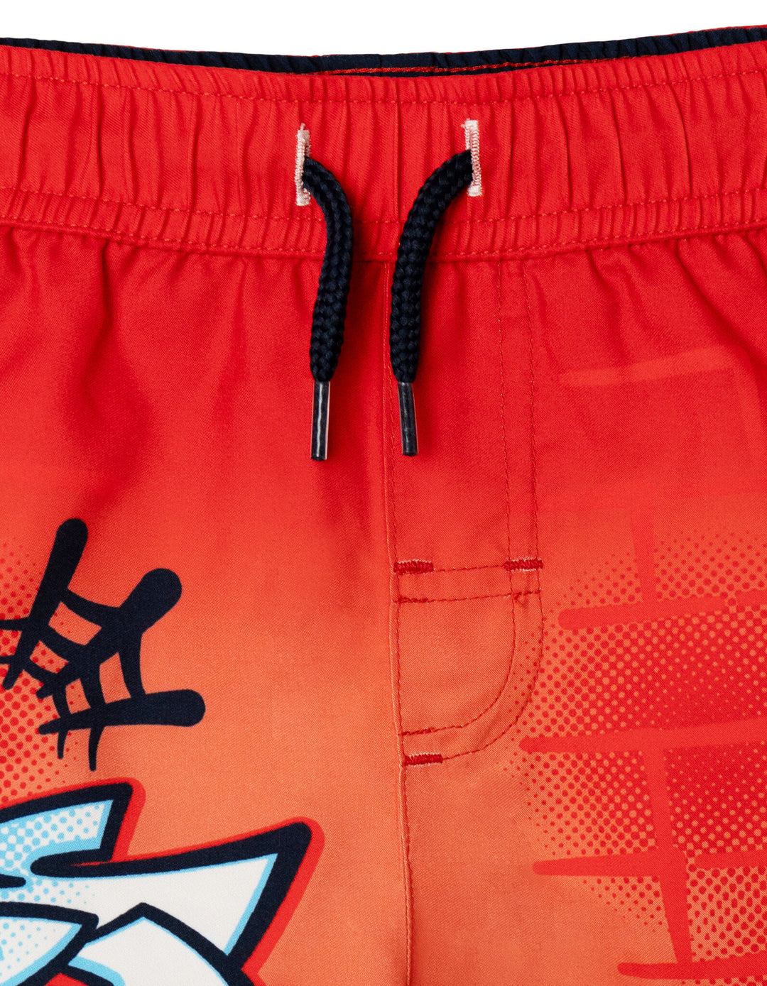 Marvel Spider-Man Boys' Quick-Dry Swim Trunks with Mesh Liner Brick Red