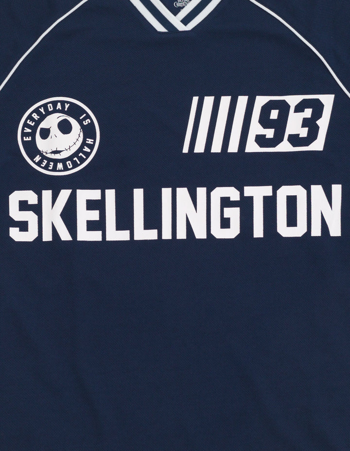 Nightmare Before Christmas Jack Skellington Men's Soccer Jersey Navy