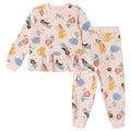 Disney Princess Girls' Fleece Sweatshirt and Pants Set Pink
