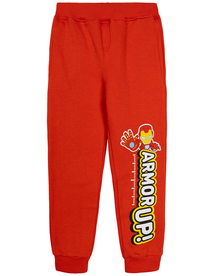 Marvel Iron Man and His Awesome Friends Hoodie and Pants Set Red Yellow