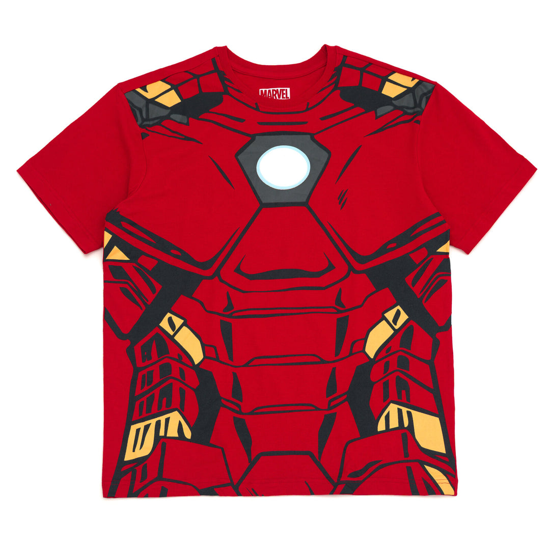 Marvel Avengers Iron Man Adult Men or Women Cosplay Short Sleeve T-Shirt Armor Red