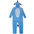 Disney Winnie the Pooh Eeyore Adult Men or Women Cosplay Hooded One Piece Pajamas Dusty Blue