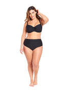 LYSA Women's Swimwear Bikini Bottom Midnight Black