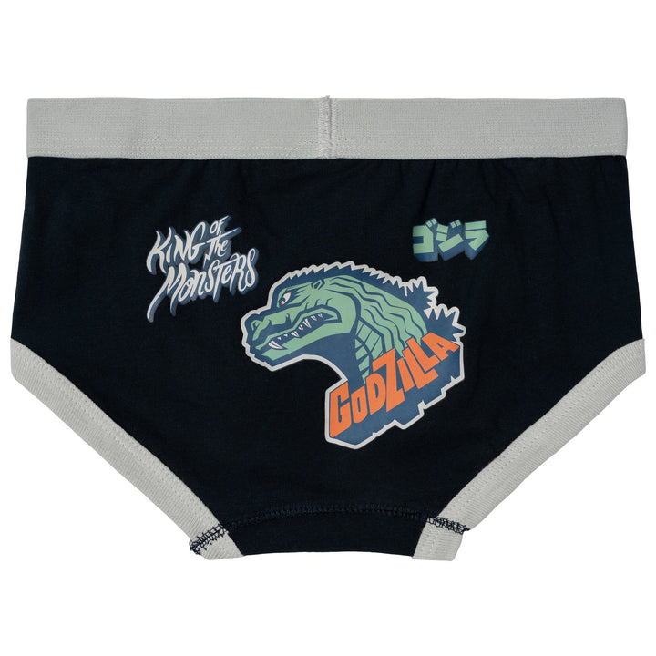 Godzilla Boys' 3-Pack Underwear Briefs Blue Grey Slate