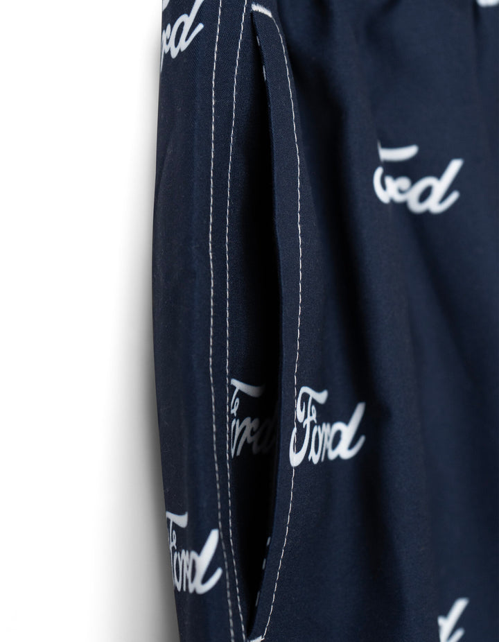 Ford Men's Swimwear Swim Trunks Navy White