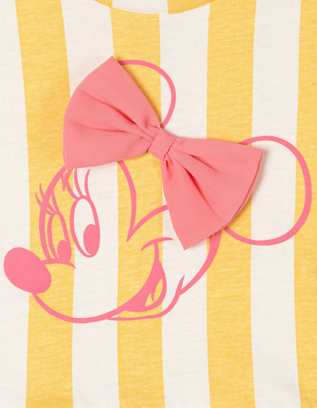 Minnie Mouse Baby Girls' 2-Piece Tee and Bubble Shorts Set Yellow