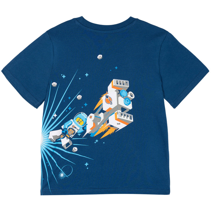 LEGO Boys' Short Sleeve T-Shirt Navy Space Speed