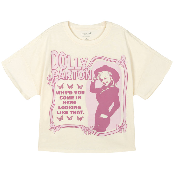Dolly Parton Women's Graphic Short Sleeve T-Shirt Vanilla Ice