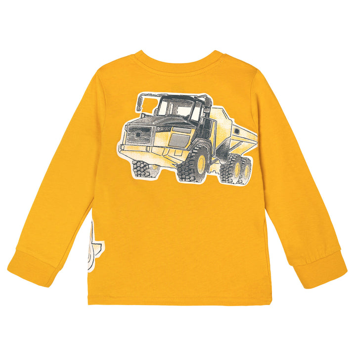 John Deere Boys' Long Sleeve T-Shirt Construction Yellow