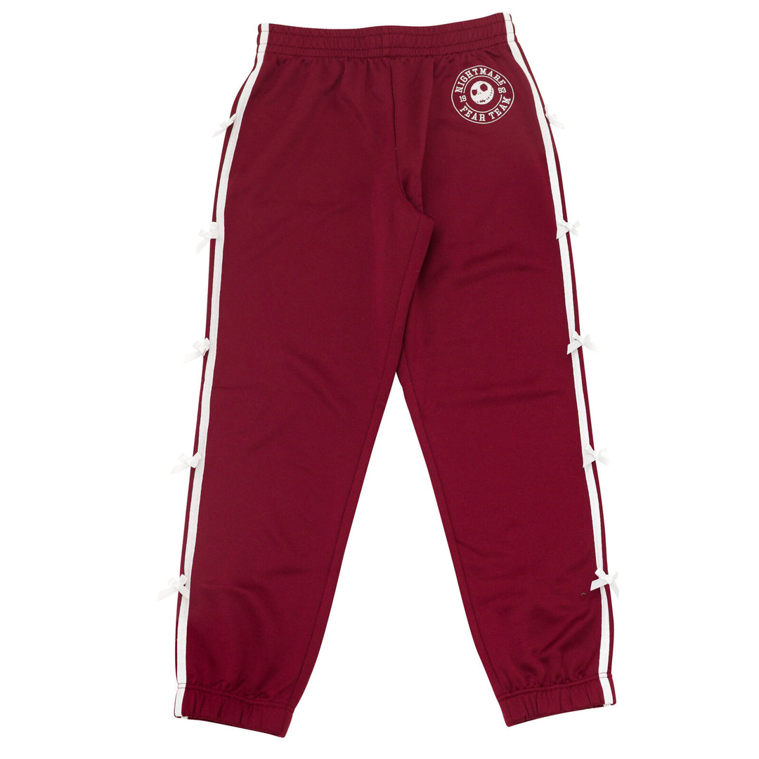 Nightmare Before Christmas Jack Skellington Athletic Track Pants Cabernet