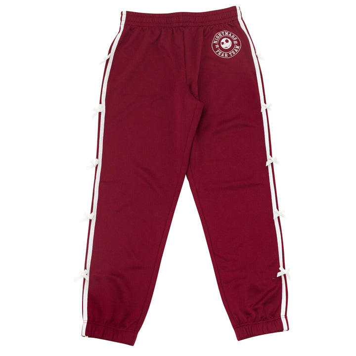 Nightmare Before Christmas Jack Skellington Athletic Track Pants Cabernet
