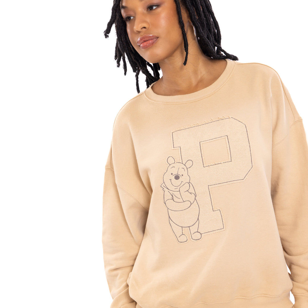 Disney Winnie the Pooh Women's Loungewear Sweatshirt Cream