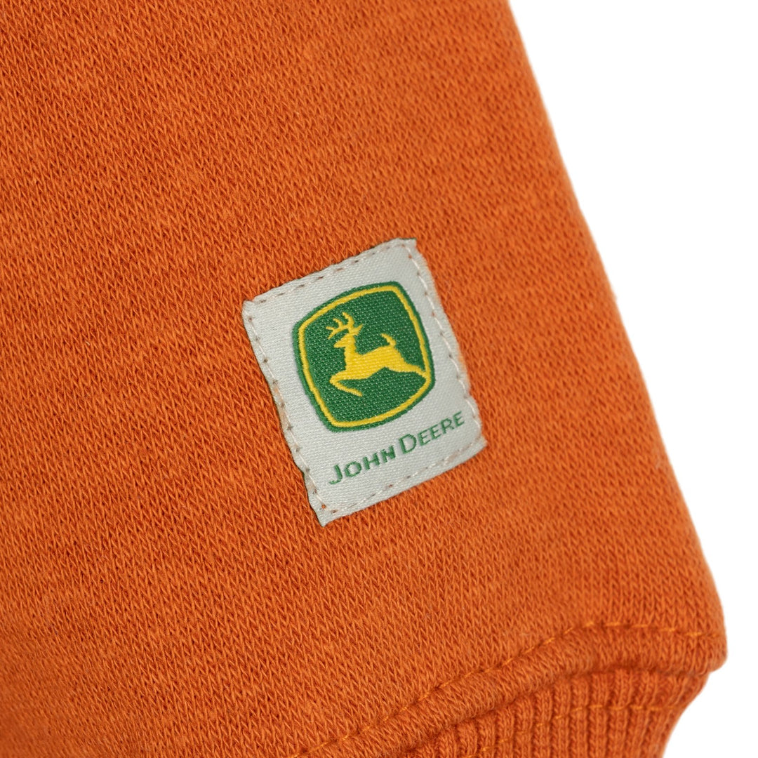 John Deere Boys' Holiday Fleece Pullover Pumpkin Orange