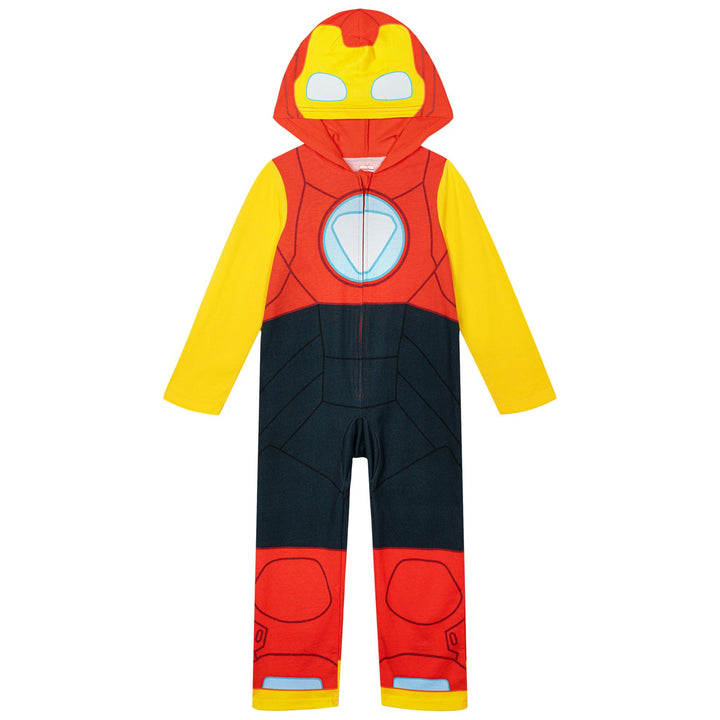 Marvel Iron Man and His Awesome Friends Boys' Cosplay Hooded One Piece Crimson