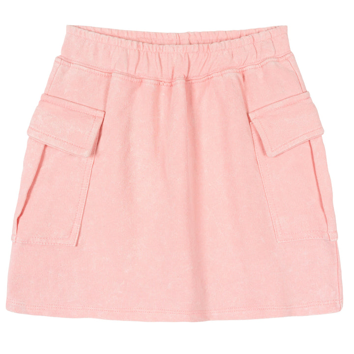 Minnie Mouse Girls' 2-Piece Mineral Wash Tee and Skort Set Pink