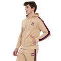 Marvel Spider-Man Men's Zip-Up Hooded Sweatshirt Tan