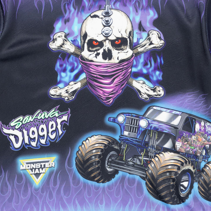 Monster Jam Son-uva Digger Boys' Athletic Short Sleeve T-Shirt Blue