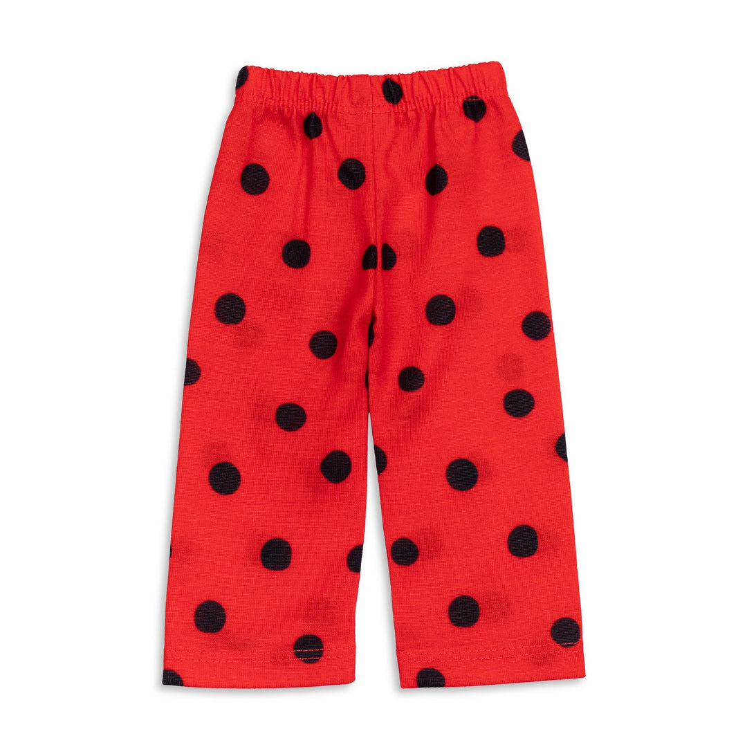Miraculous Ladybug Girls' Cosplay Pajama Shirt and Pants Set Red
