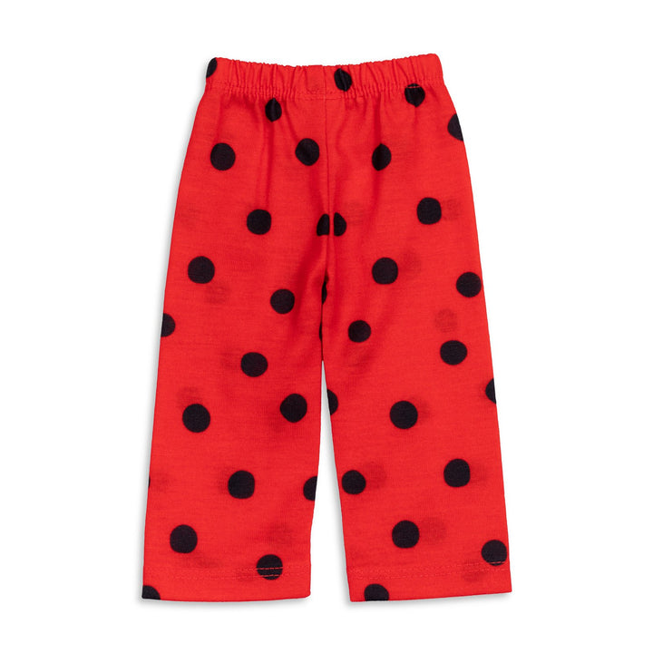 Miraculous Ladybug Girls' Cosplay Pajama Shirt and Pants Set Red