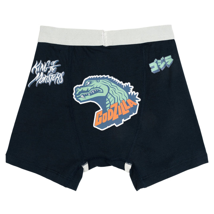 Godzilla Boys' Sensory Friendly 3-Pack Boxer Briefs Teal Grey