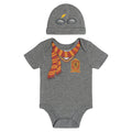 Harry Potter Baby 2-Piece Cosplay Bodysuit and Hat Set Grey