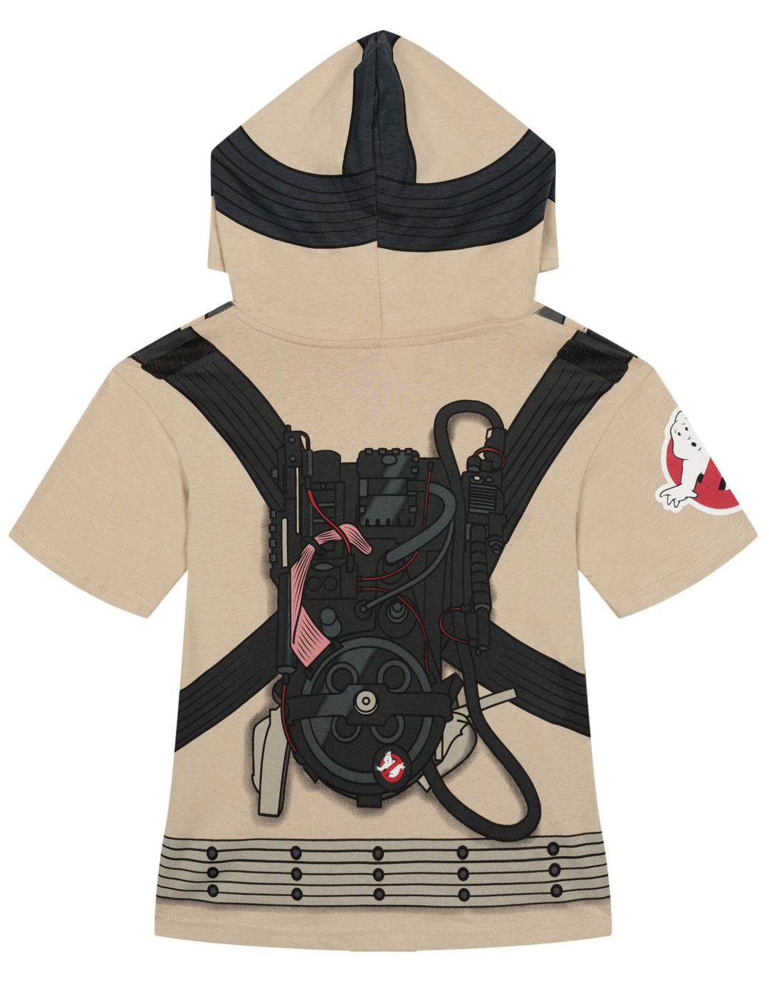 Ghostbusters Boys' Cosplay Hooded T-Shirt Uniform Tan