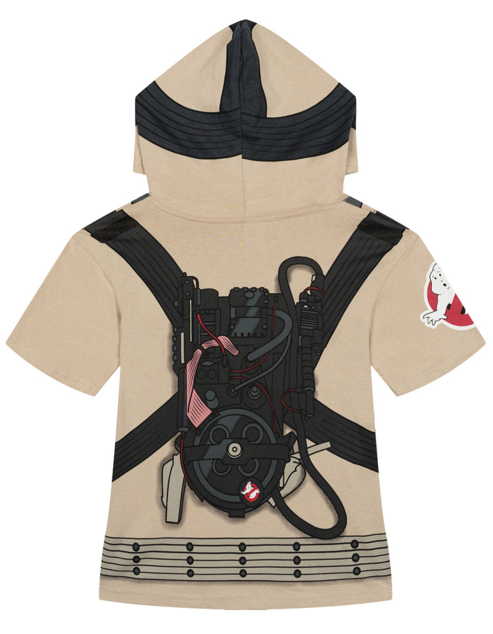 Ghostbusters Boys' Cosplay Hooded T-Shirt Uniform Tan