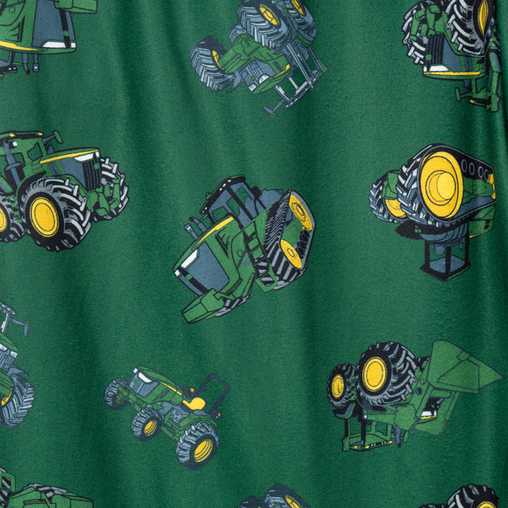 John Deere Matching Family Loungewear Pajama Pants Green Tractor Print