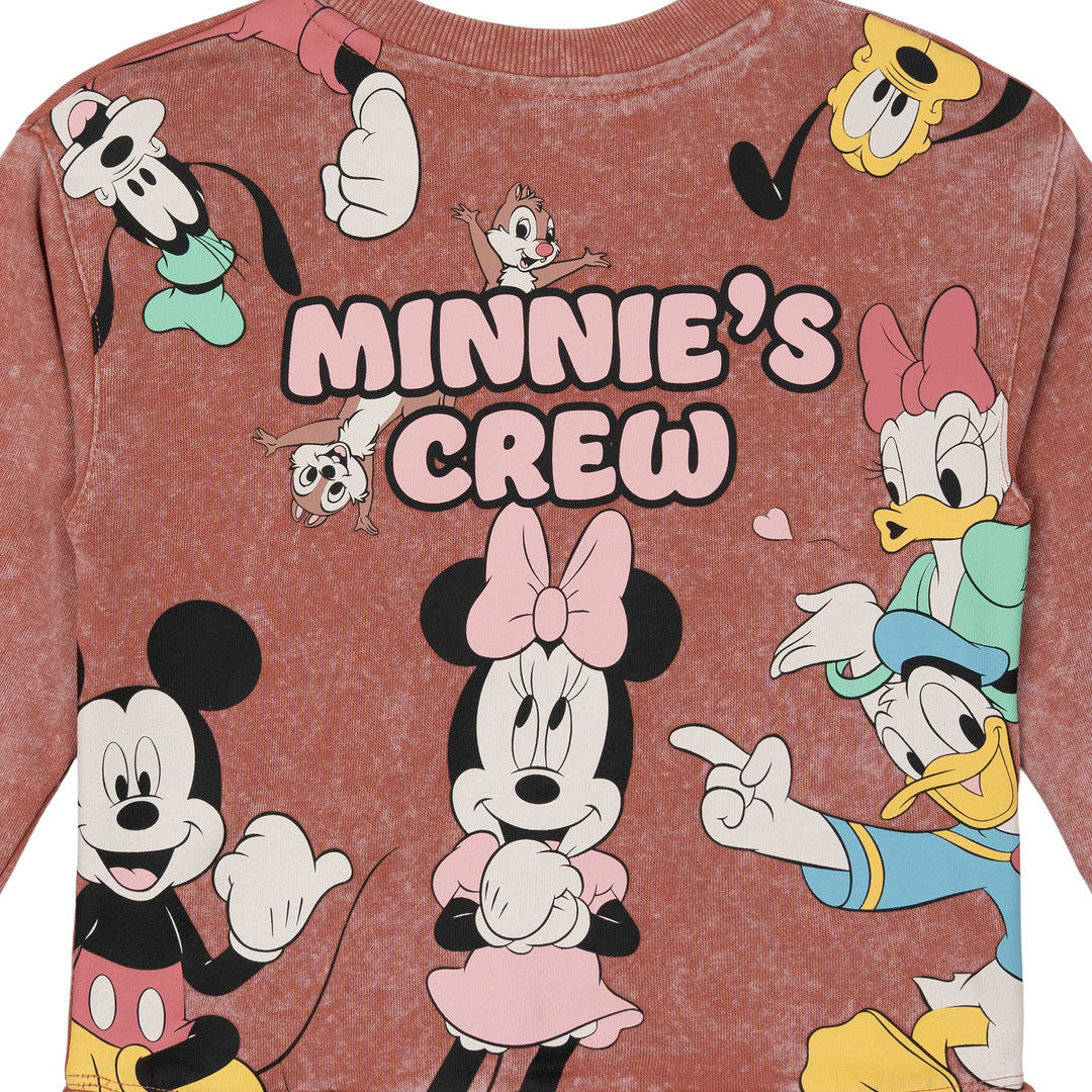 Disney Mickey Mouse & Friends 2-Piece Fleece Sweatshirt and Pants Set Pink