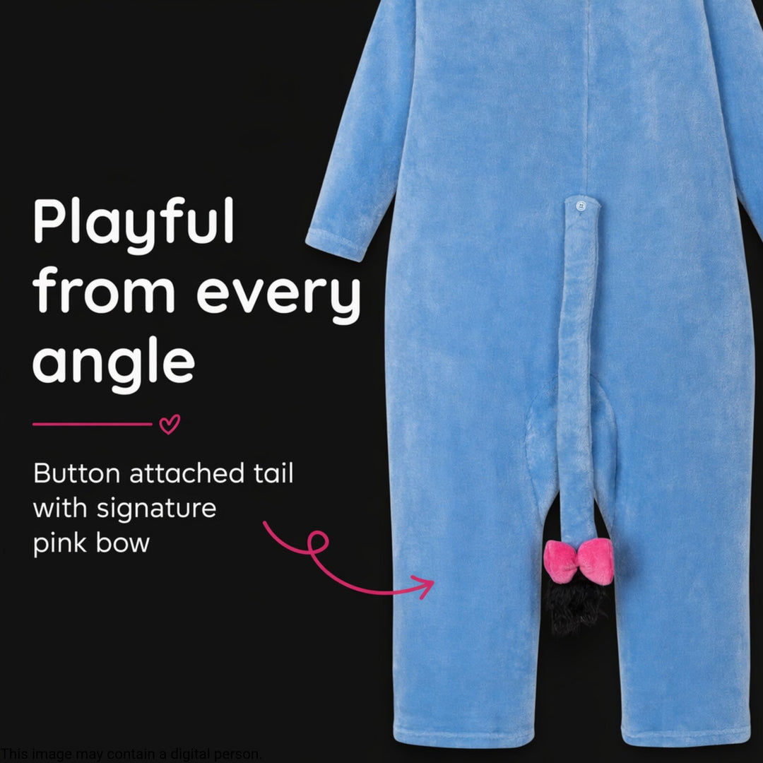 Disney Winnie the Pooh Eeyore Adult Men or Women Coverall Slate Blue