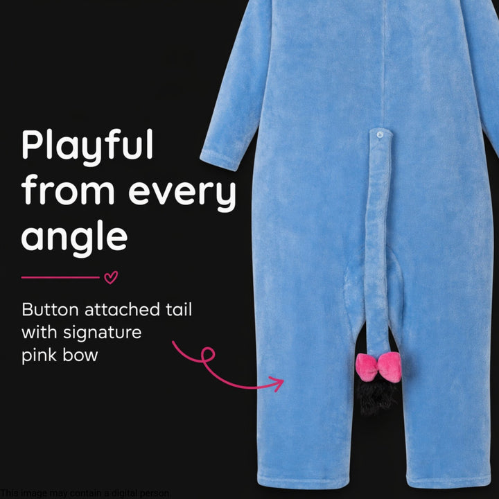 Disney Winnie the Pooh Eeyore Adult Men or Women Coverall Slate Blue