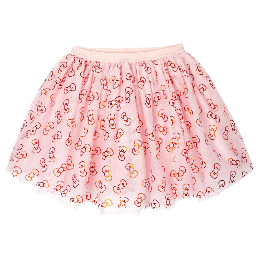 Hello Kitty Girls' 2-Piece Sweatshirt and Tulle Skirt Set Pink Red