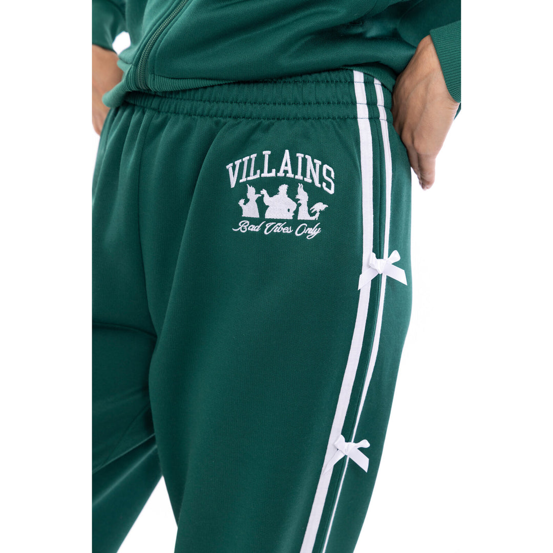 Disney Villains Women's Athletic Track Pants Evergreen