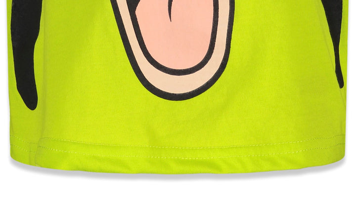 Disney Mickey Mouse Goofy Boys' Short Sleeve T-Shirt Lime Green