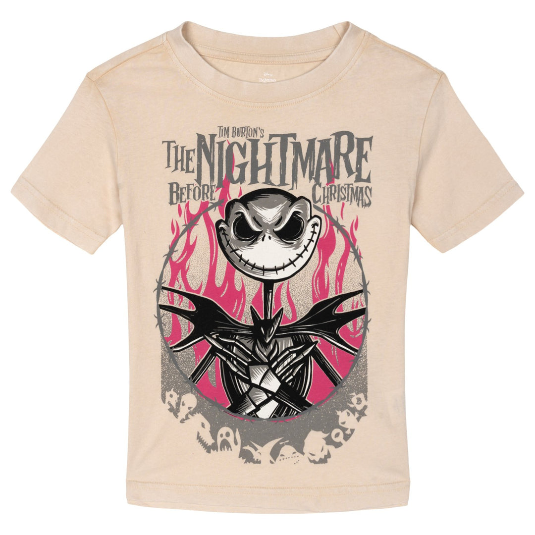Nightmare Before Christmas Jack Skellington Short Sleeve T-Shirt Sandshell Wash