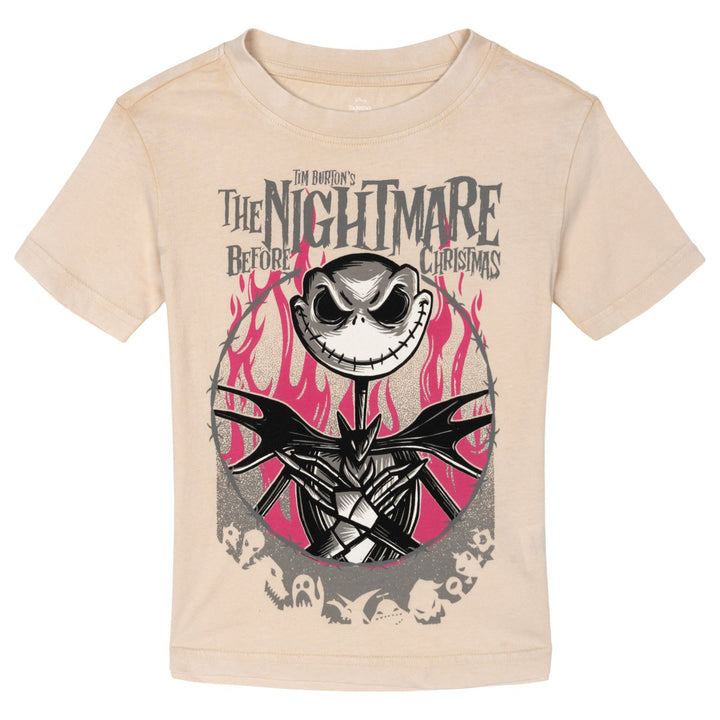 Nightmare Before Christmas Jack Skellington Boys' Short Sleeve T-Shirt Sandshell