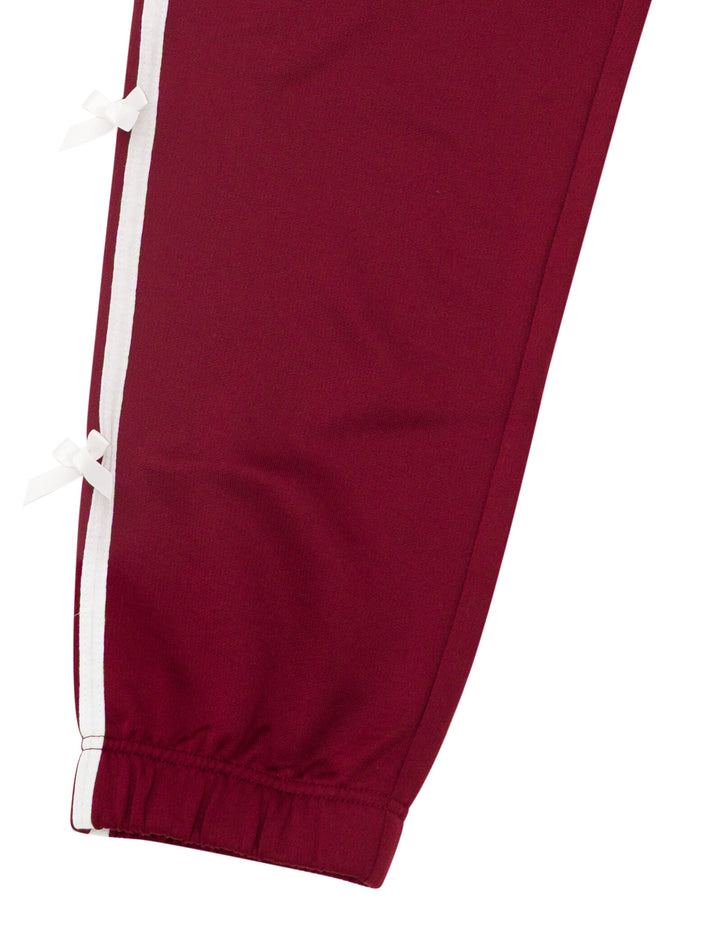 Nightmare Before Christmas Jack Skellington Athletic Track Pants Cabernet