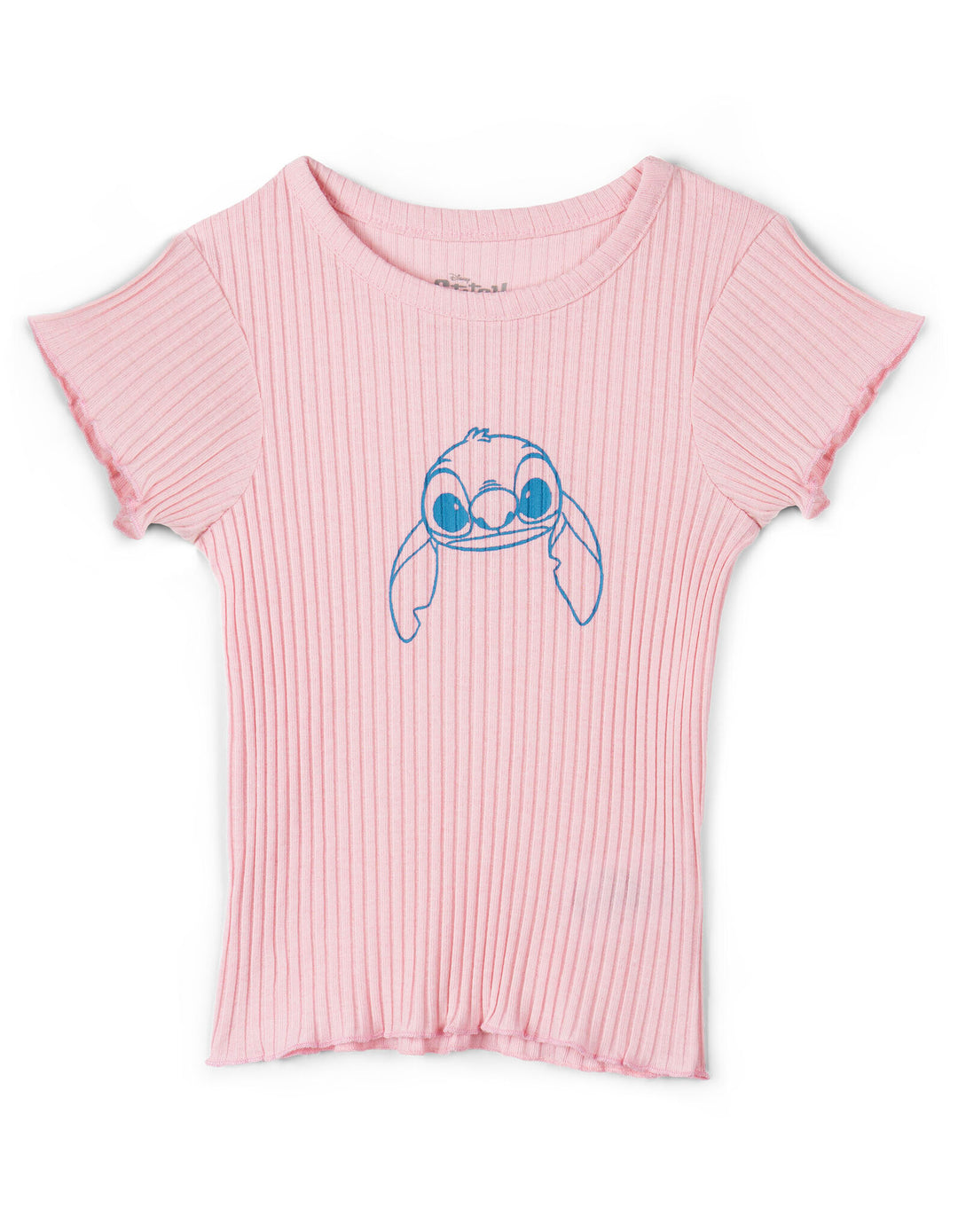 Lilo & Stitch Girls' Sweatshirt Tee and Shorts Set Blue Pink