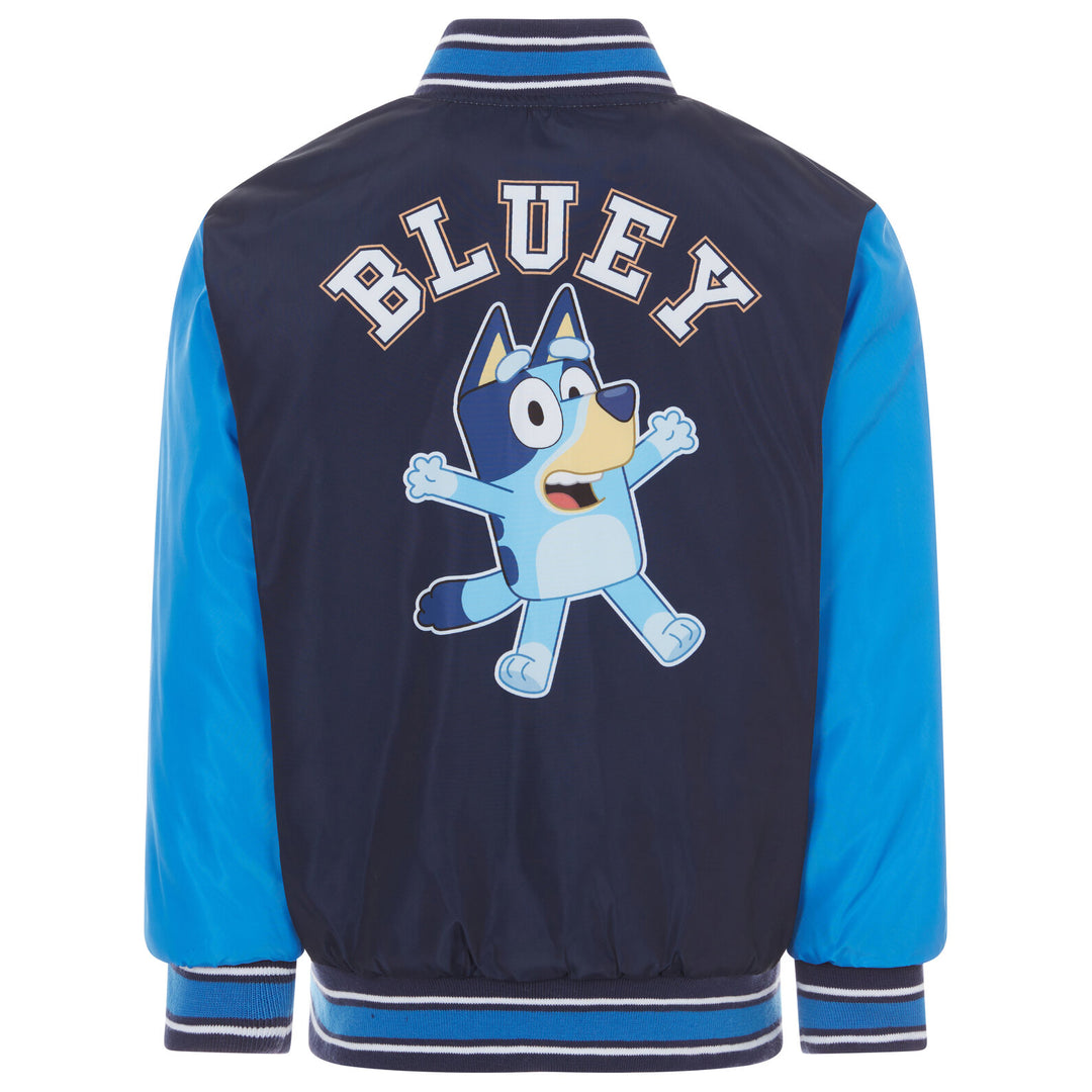Bluey Boys' Varsity Bomber Jacket Bingo Navy