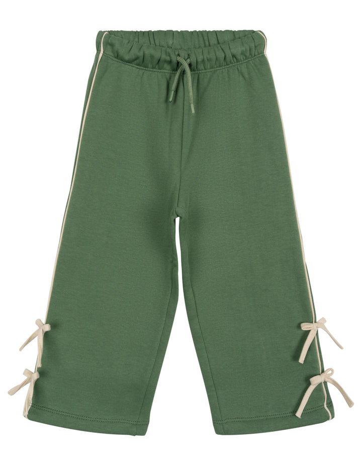 Moana Girls' Fleece 2-Piece Sweatshirt and Pants Set Ivory Green