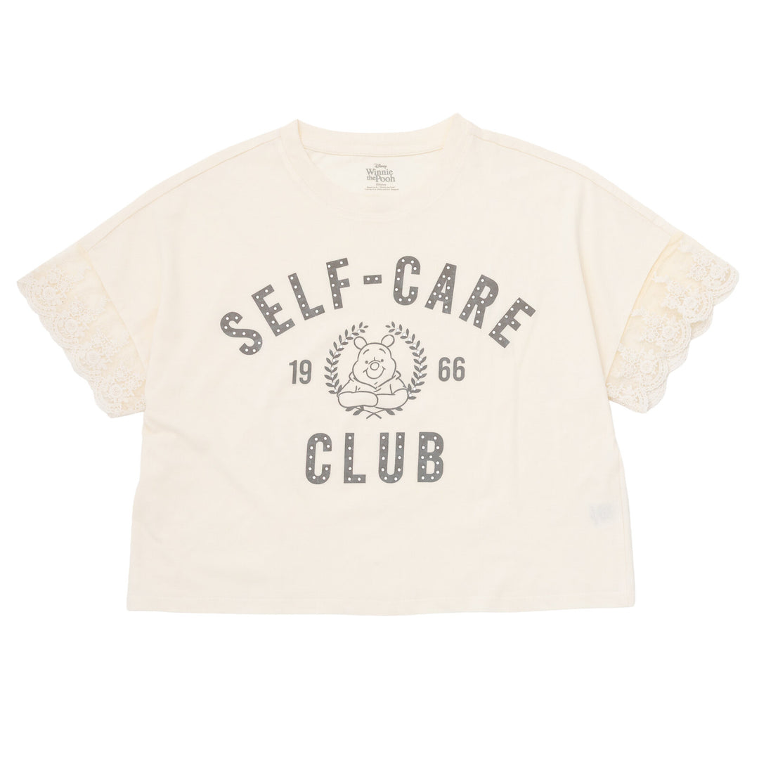 Disney Winnie the Pooh Women's Short Sleeve T-Shirt Off White