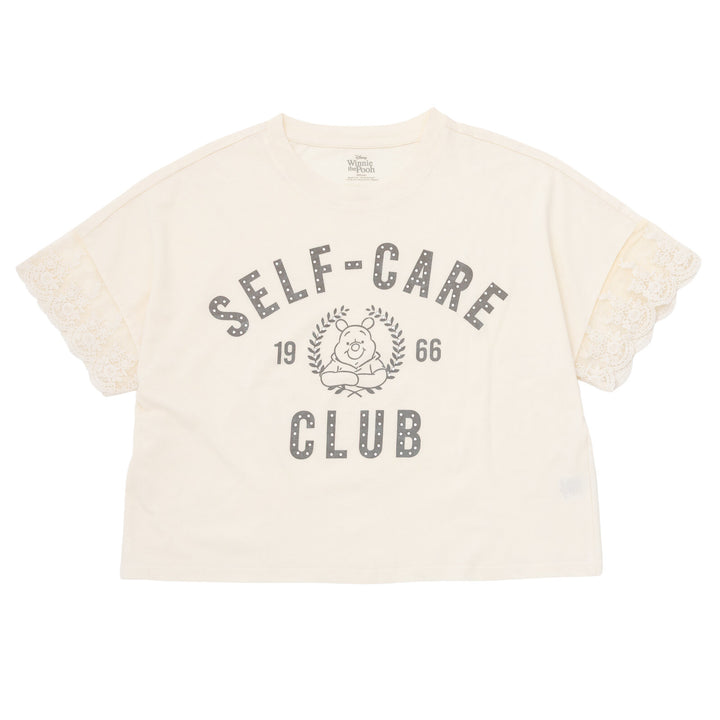 Disney Winnie the Pooh Women's Short Sleeve T-Shirt Off White